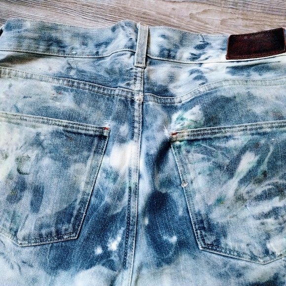 Lacoste Totally Worked Mojo Tie Dye Denim Jeans - Picture 5 of 6